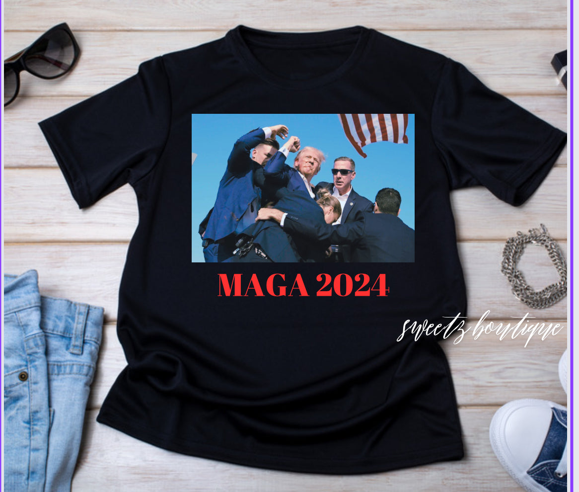 Trump shot tshirt